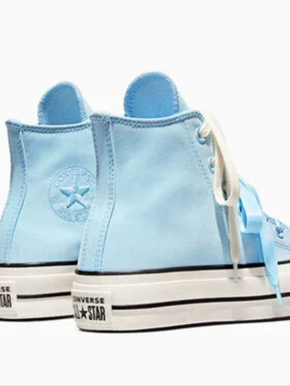 Converse Chuck Taylor All Star Lift Platform Peached Canvas Sneaker- Clear Skies - Picture 6 of 12